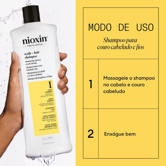 VOLUME & THINNING SISTEMA 1 SHAMPOO-1L